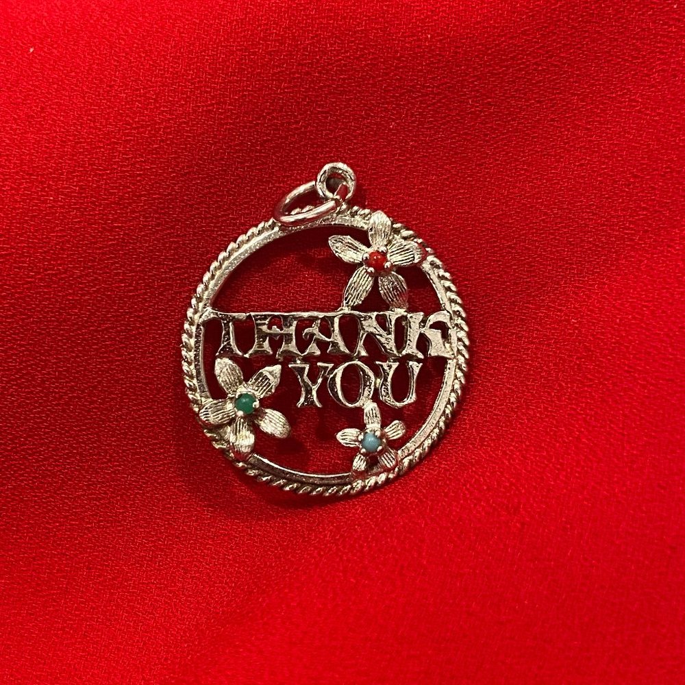 Silver Pendant – Thank you